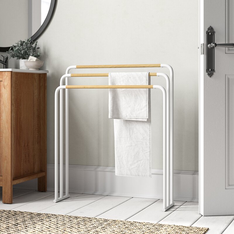 Yamazaki Plane Free Standing Towel Rack & Reviews